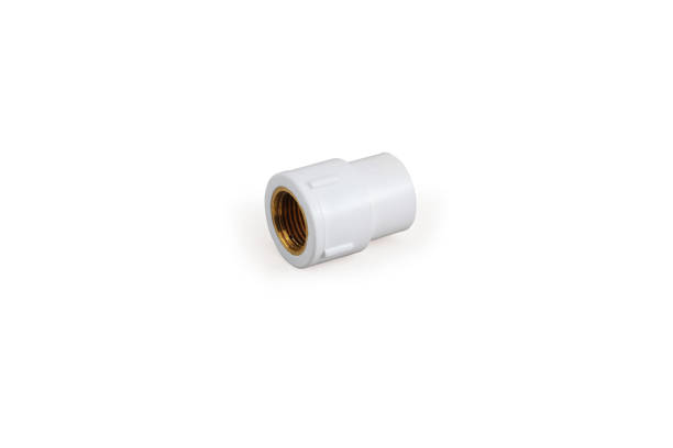 istock UPVC  CPVC Fittings for polypropylene pipes. Elements for pipelines. plastic piping elements. They are designed for connecting pipes. Concept sale of polypropylene fittings. 1344100834
