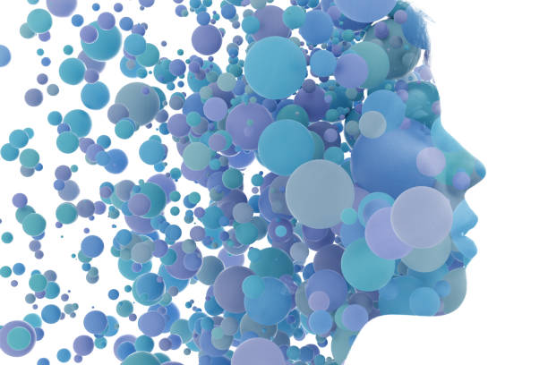 istock A profile portrait combined with blue 3d spheres 1344104157