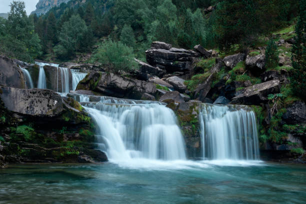 istock Gradas de Soaso. Waterfall in the spanish national park Ordesa and Monte Perdido, Pyrenees 1344104252