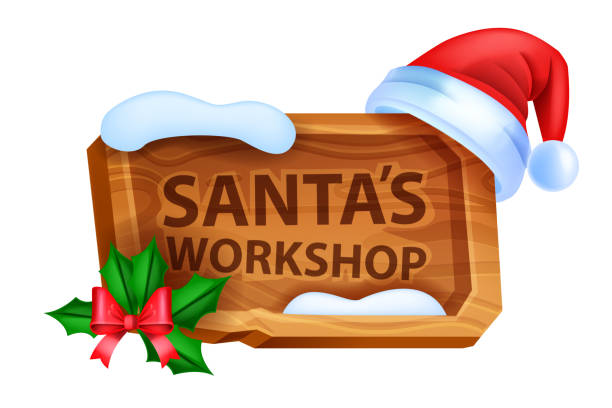 880+ Santa Workshop Stock Illustrations, Royalty-Free Vector Graphics