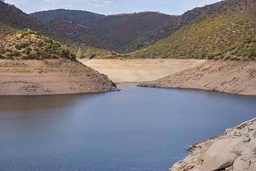 Jandula Reservoir, Natural Park of the Sierra de Andujar. Andalusia, Jaen