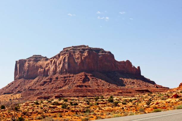 istock Monument Valley Rock Out Cropping In Early Morning 1344112903