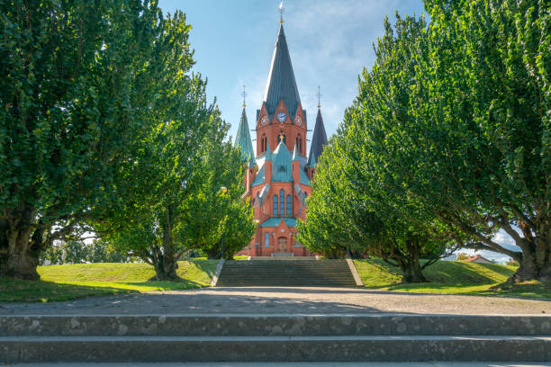 chiesa di san pietro a vastervik, svezia - kalmar foto e immagini stock