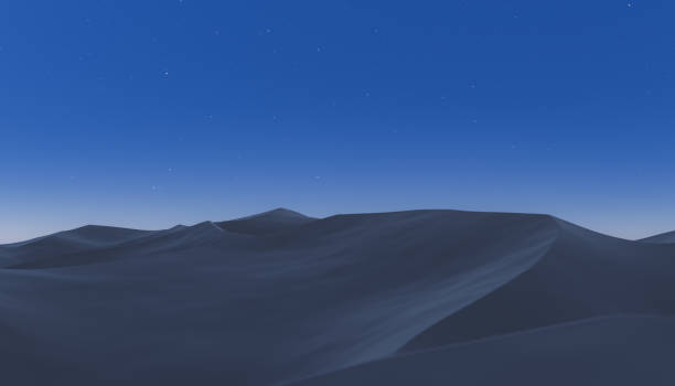 istock desert landscape in the night 1344116399