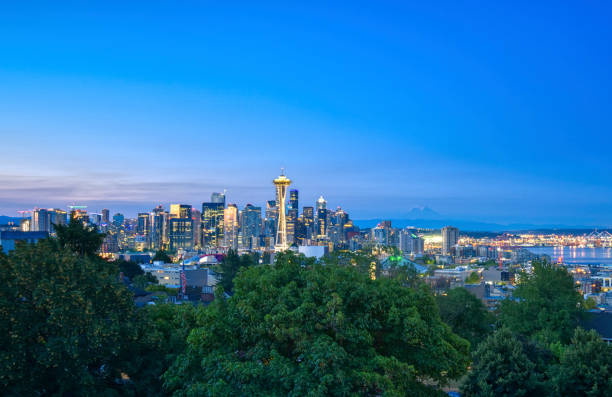 istock Summer Sunrise Over Seattle, Washington's Downtown Skyline as Seen From Kerry Park 1344117505