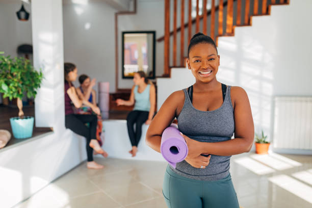 istock She always feels more confident and happier after yoga class 1344120149