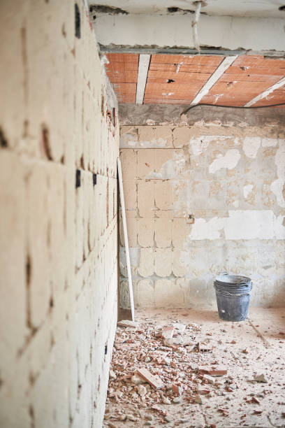 istock Debris on the ground of a house under construction 1344127097