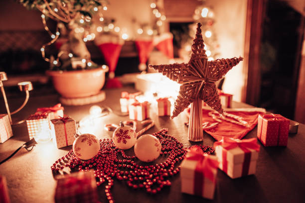 christams decoration on the table