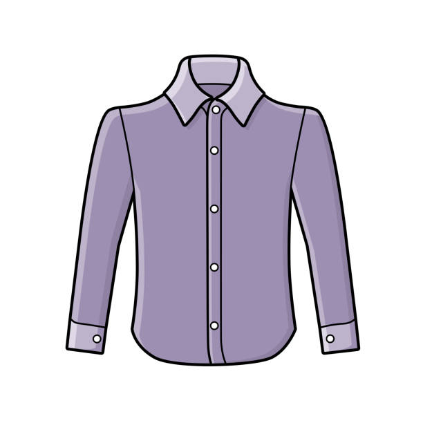 490+ Button Up Shirt Template Cartoons Stock Illustrations, Royalty ...