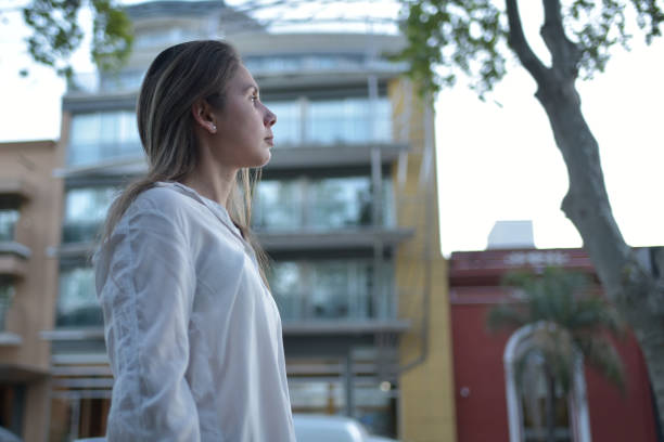 istock young woman in profile 1344151782