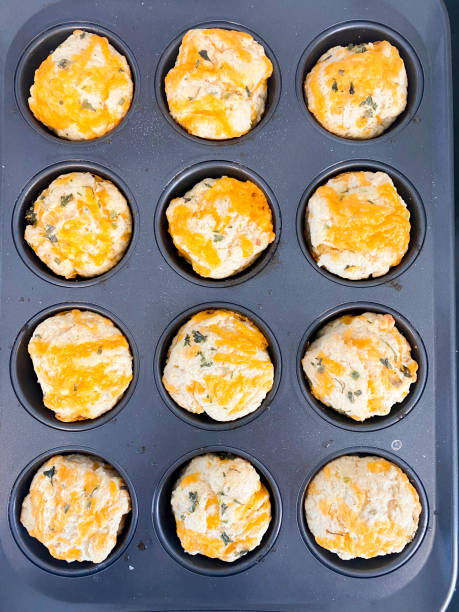 istock Homemade Fresh Cheese Biscuits In A Baking Pan 1344153490