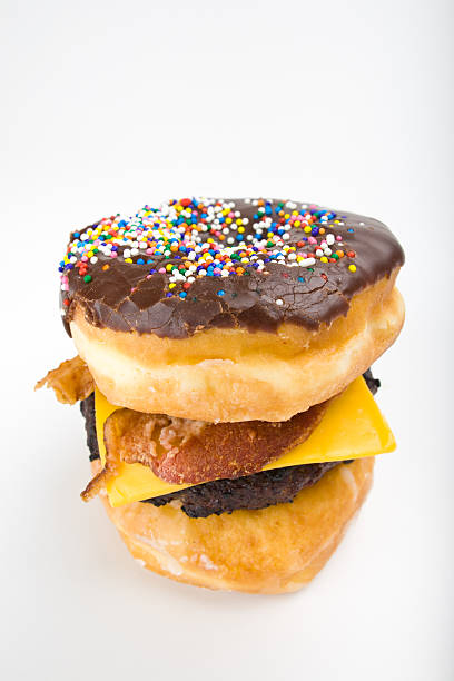 istock Chocolate Doughnut Cheeseburger Junk Food 134416215