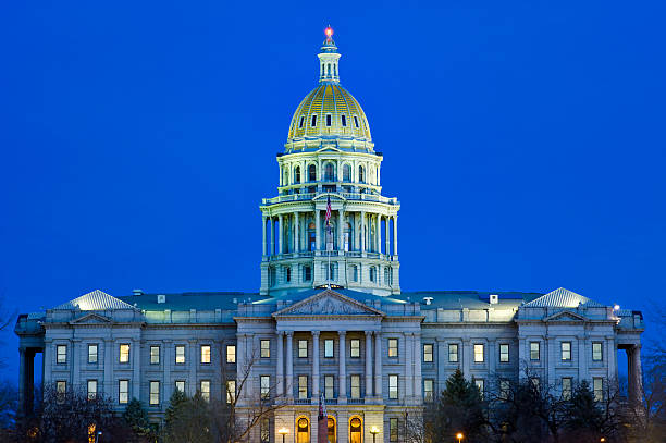 istock Denver Colorado State Capitol Building at Dusk 134417358