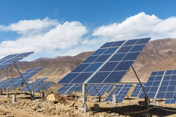 istock solar power station on Tibet 1344180367