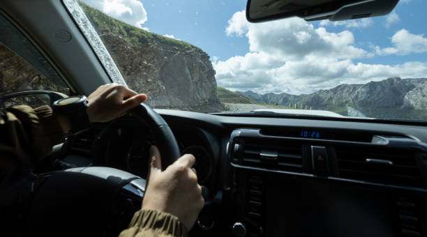 istock Driving off road car in the nature 1344182578