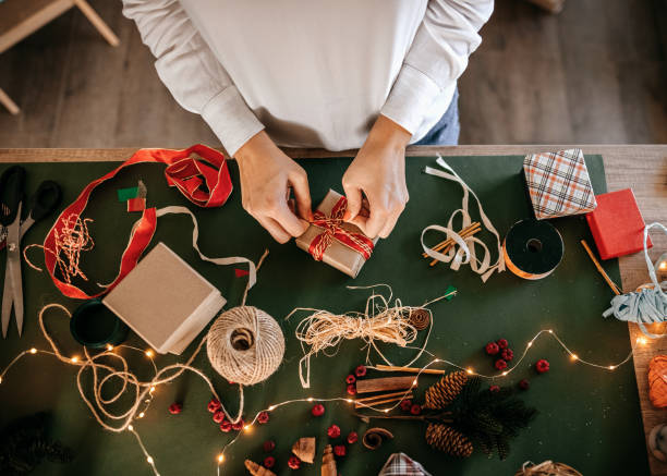 istock Creating Christmas gifts 1344182708