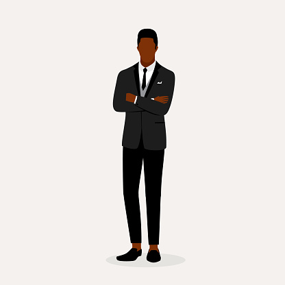 Portrait Of Stylish Black Businessman.
