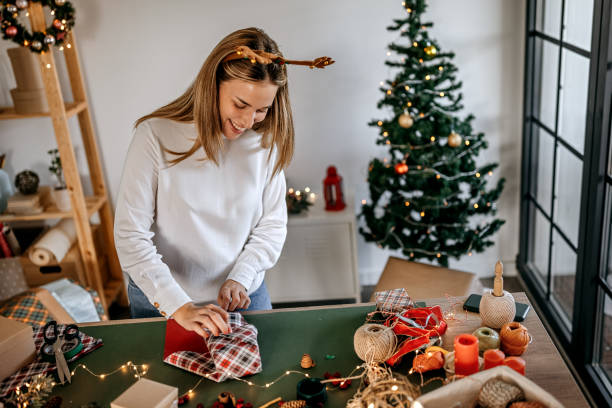 istock Creating Christmas gifts 1344186399