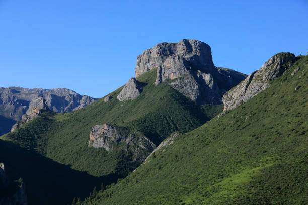 istock High altitude mountain landscape under blue sky 1344186568