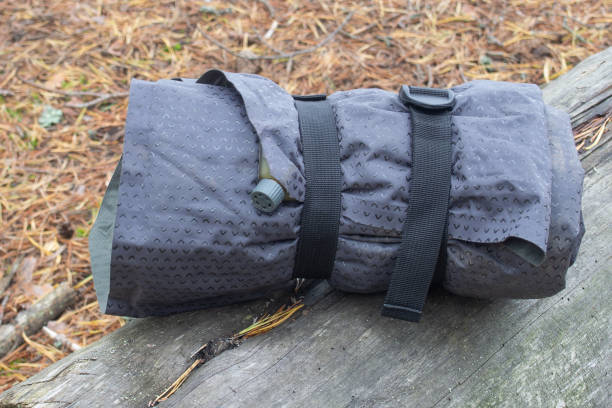 istock folded travel self-inflating sleeping mat 1344192456