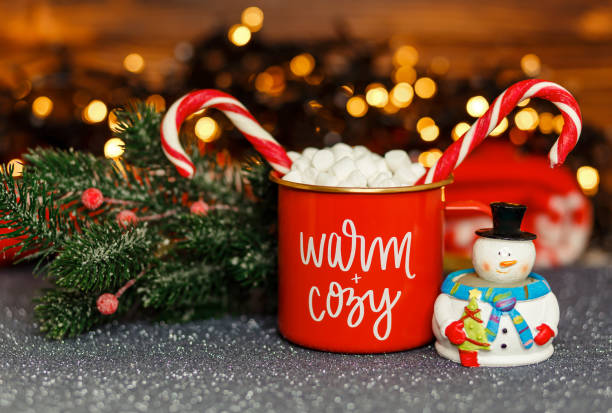 istock Hot chocolate with melting marshmallows and homemade delightful sweets 1344192572