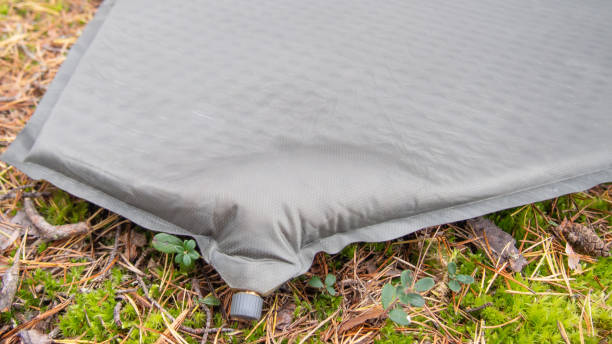 istock defective travel self-inflating sleeping mat with inflated valve 1344192741