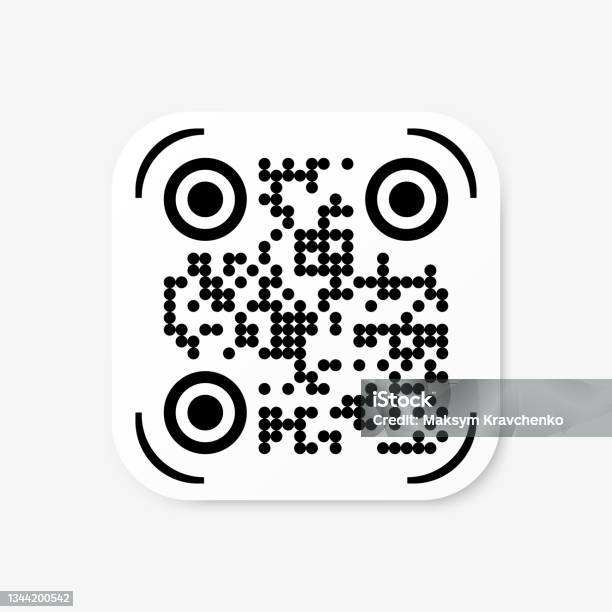 Exemple De Code Qr Vectoriel Pour La Numérisation De Smartphone Isolé ...