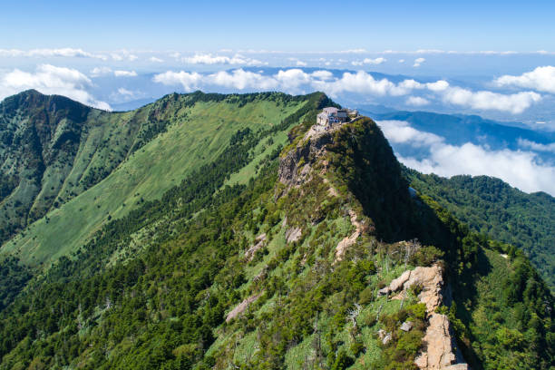 Mount Ishizuchi in Ehime, Japan Mount Ishizuchi in Ehime, Japan mt ishizuchi stock pictures, royalty-free photos & images