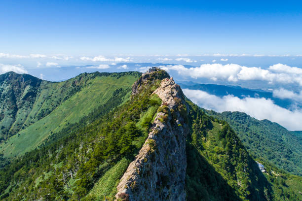 Mount Ishizuchi in Ehime, Japan Mount Ishizuchi in Ehime, Japan mt ishizuchi stock pictures, royalty-free photos & images