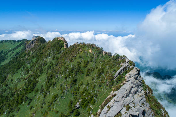 Mount Ishizuchi in Ehime, Japan Mount Ishizuchi in Ehime, Japan mt ishizuchi stock pictures, royalty-free photos & images