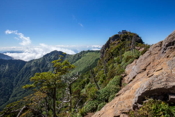 Mount Ishizuchi in Ehime, Japan Mount Ishizuchi in Ehime, Japan mt ishizuchi stock pictures, royalty-free photos & images