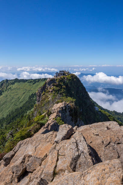 Mount Ishizuchi in Ehime, Japan Mount Ishizuchi in Ehime, Japan mt ishizuchi stock pictures, royalty-free photos & images