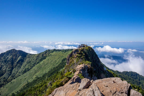 Mount Ishizuchi in Ehime, Japan Mount Ishizuchi in Ehime, Japan mt ishizuchi stock pictures, royalty-free photos & images