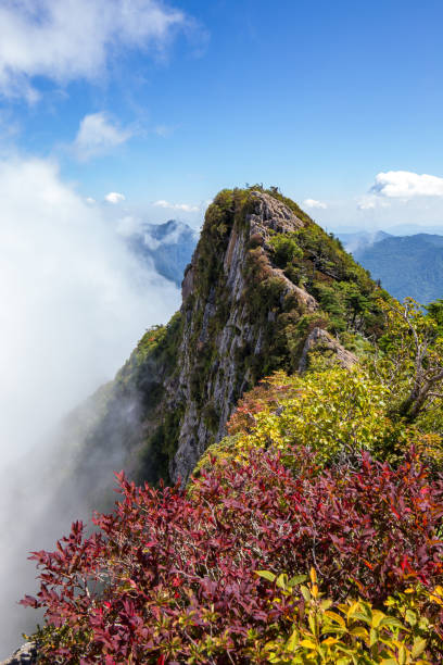 Mount Ishizuchi in Ehime, Japan Mount Ishizuchi in Ehime, Japan mt ishizuchi stock pictures, royalty-free photos & images