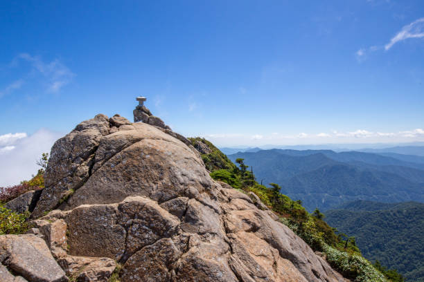 Mount Ishizuchi in Ehime, Japan Mount Ishizuchi in Ehime, Japan mt ishizuchi stock pictures, royalty-free photos & images