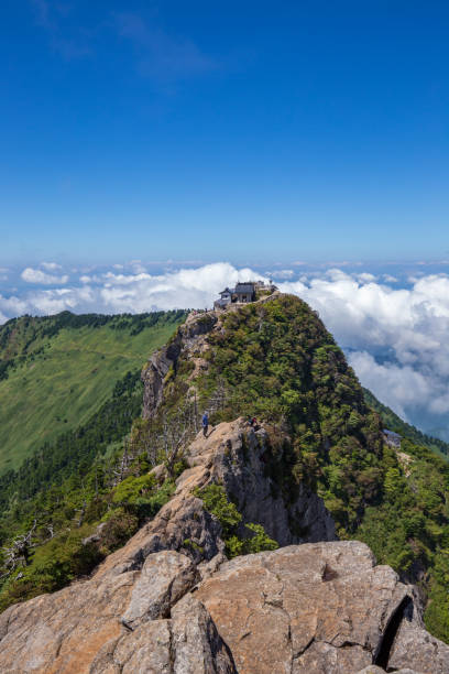 Mount Ishizuchi in Ehime, Japan Mount Ishizuchi in Ehime, Japan mt ishizuchi stock pictures, royalty-free photos & images