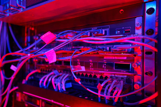 istock Picture of different wires in multiple rows in cloud 1344207027