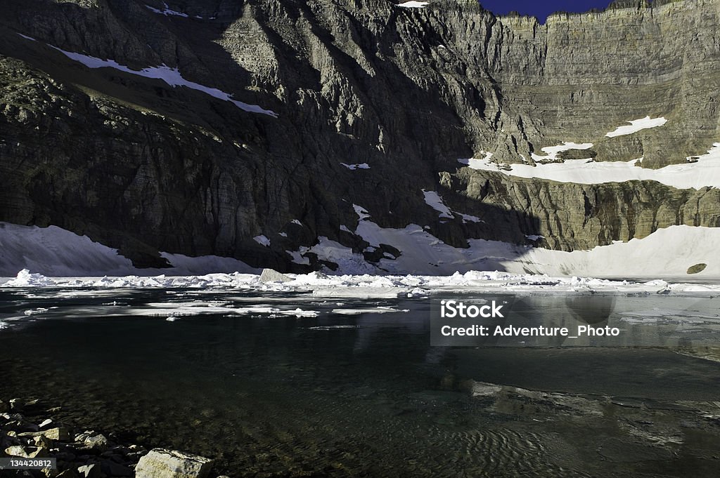 Icebergue Lago Parque nacional do glaciar Montana - Royalty-free Ao Ar Livre Foto de stock