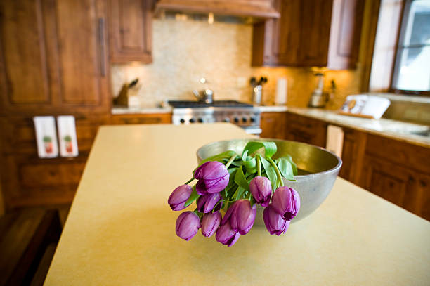 istock Purple Roses in Bowl Kitchen Home Interior 134420945