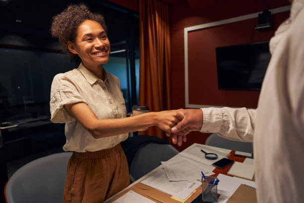 istock American woman is preparing documents for presentation 1344210885