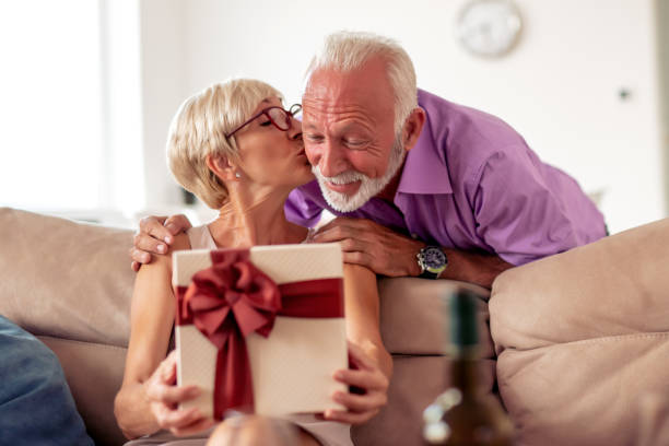 istock Senior couple at home 1344211072