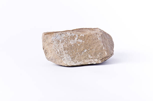 Solid Heavy Rock Solid Heavy Rock.  Centered Rock on white background.  Converted from 14-bit Raw.  ProPhoto RGB. boulder rock photos stock pictures, royalty-free photos & images