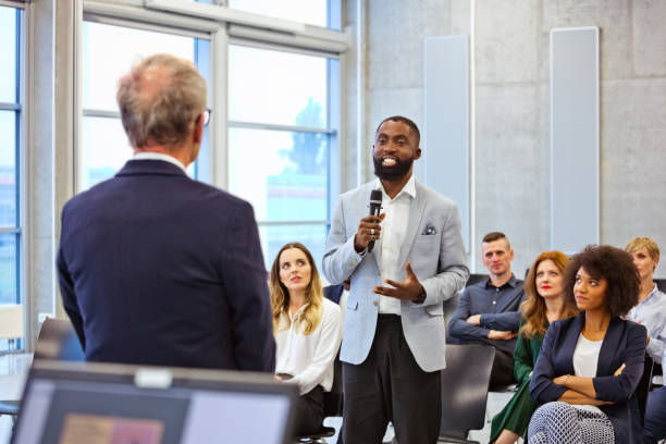 istock Business conference in the convention center 1344215456