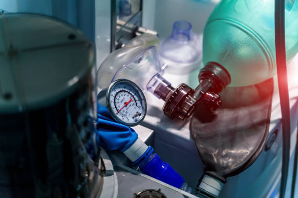 istock Medical modern equipment for emergency.Operating special surgical emergency devices. 1344217859
