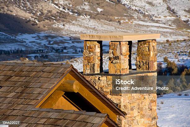 Foto de Lareira De Pedra Detalhe Arquitetônico Em Casa e mais fotos de stock de Arquitetura - Arquitetura, Característica arquitetônica, Casa