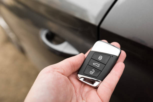 istock Keyless remote control system of a modern car 1344222826
