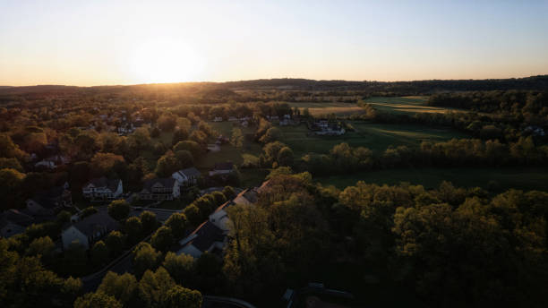 istock Rural Neighborhood Dawn 1344228570