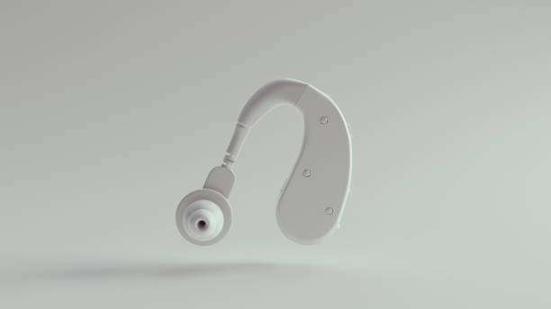 istock White Hearing Aid Medical Disability System Technology Equipment with White Background 1344231032