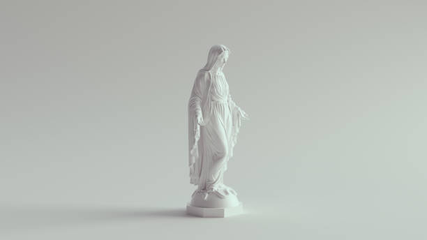 istock White Virgin Mary Statue Marble Art Religion Sculpture 1344231058