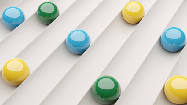 Simple colorful geometric shapes